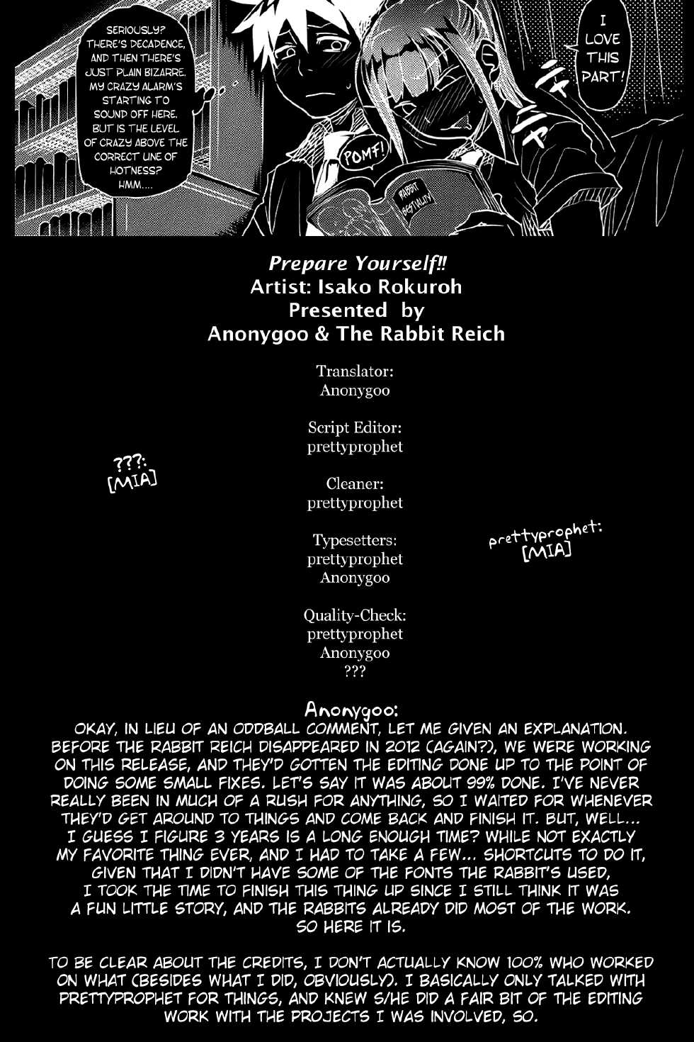 [Isako Rokuroh] Kakugo o Kimete! | Prepare Yourself!! (COMIC Orecano! 2008-08 Vol. 3) [English] [Anonygoo + The Rabbit Reich] - Page 17