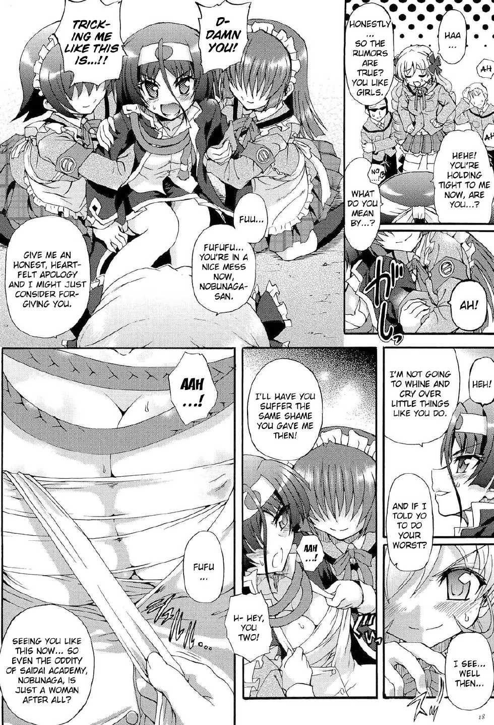 [Ishiba Yoshikazu, Rohgun] Sengoku Gakuen Senki Nobunaga! ~Inka Ryouran, Mizugi Taisen!~ Genteiban | Sengoku Academy Fighting Maiden Nobunaga! ~Lewd Flower Profusion, The Great Swimsuit War~ [English] [Kizlan] - Page 19