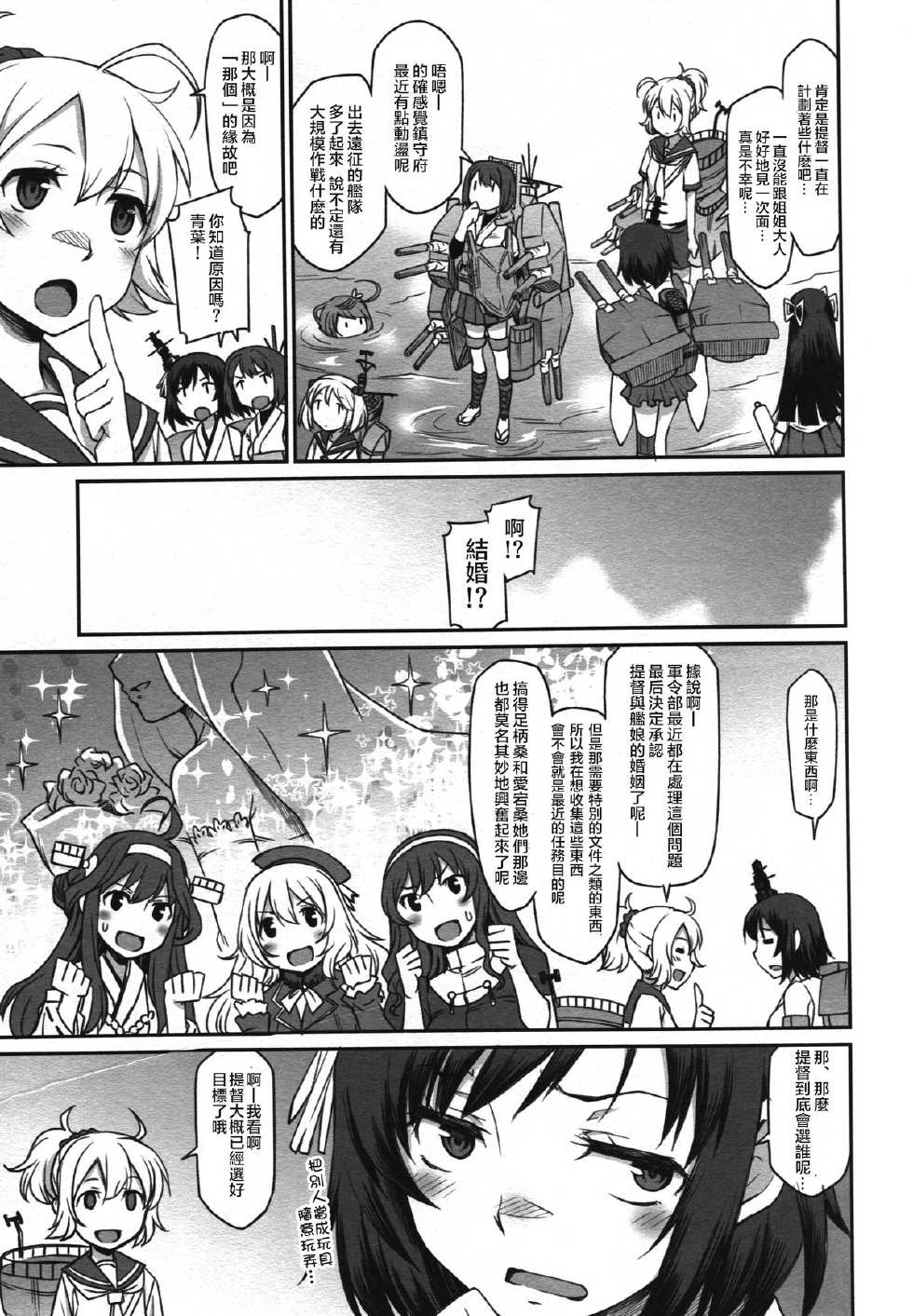 (C86) [Atsuatsu Muchimuchi (Hisakawa Tinn)] Kanmusu Mousou (Kantai Collection -KanColle-) [Chinese] [滑稽漢化組] - Page 5