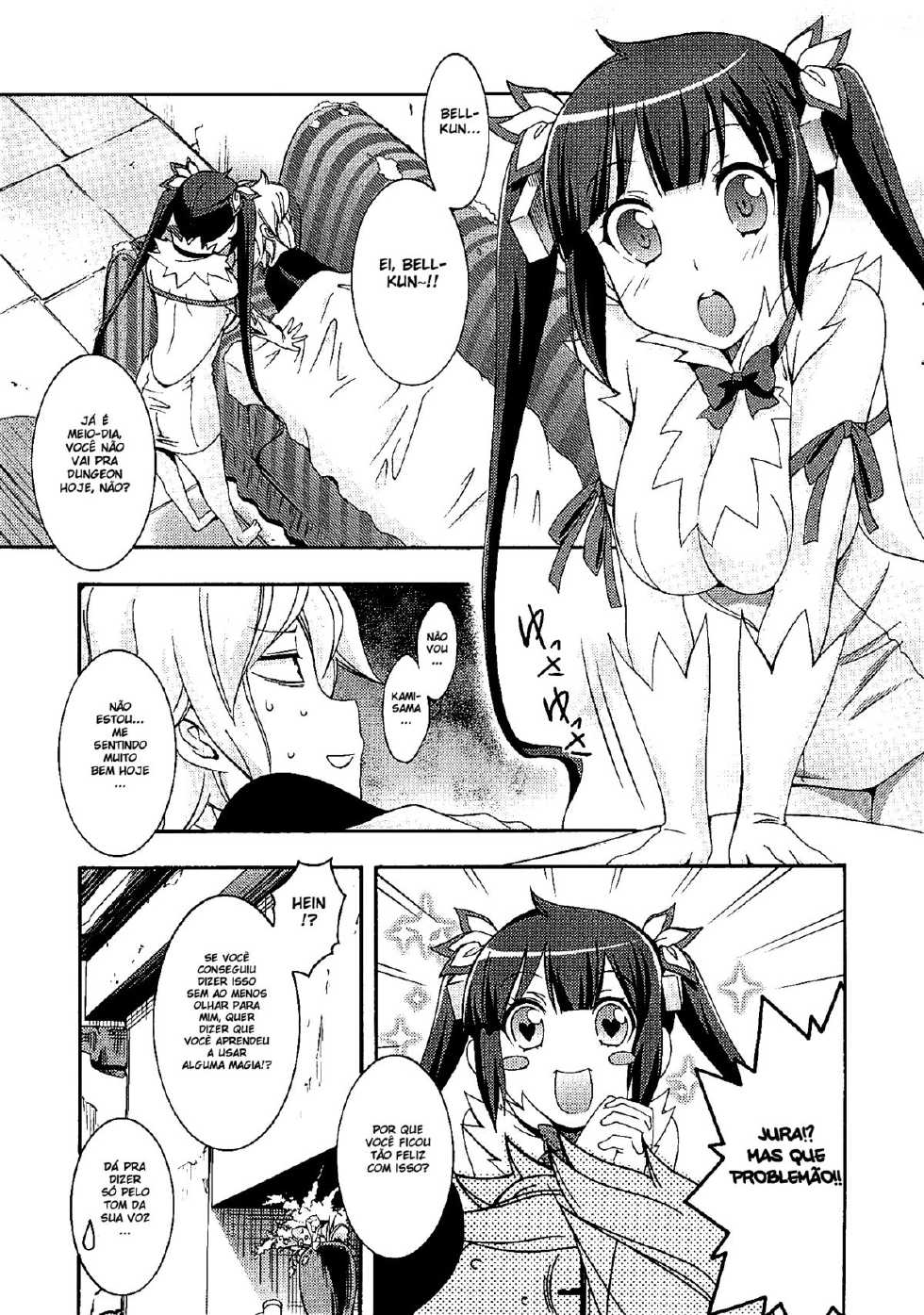 (COMIC1☆9) [MIX-ISM (Inui Sekihiko)] Loli-Kamisama Shicoritical Hit!! - Lolita Goddess Shicoritical Hit!! (Dungeon ni Deai o Motomeru no wa Machigatteiru Darou ka) [Portuguese-BR] [HentaiDarking] - Page 3