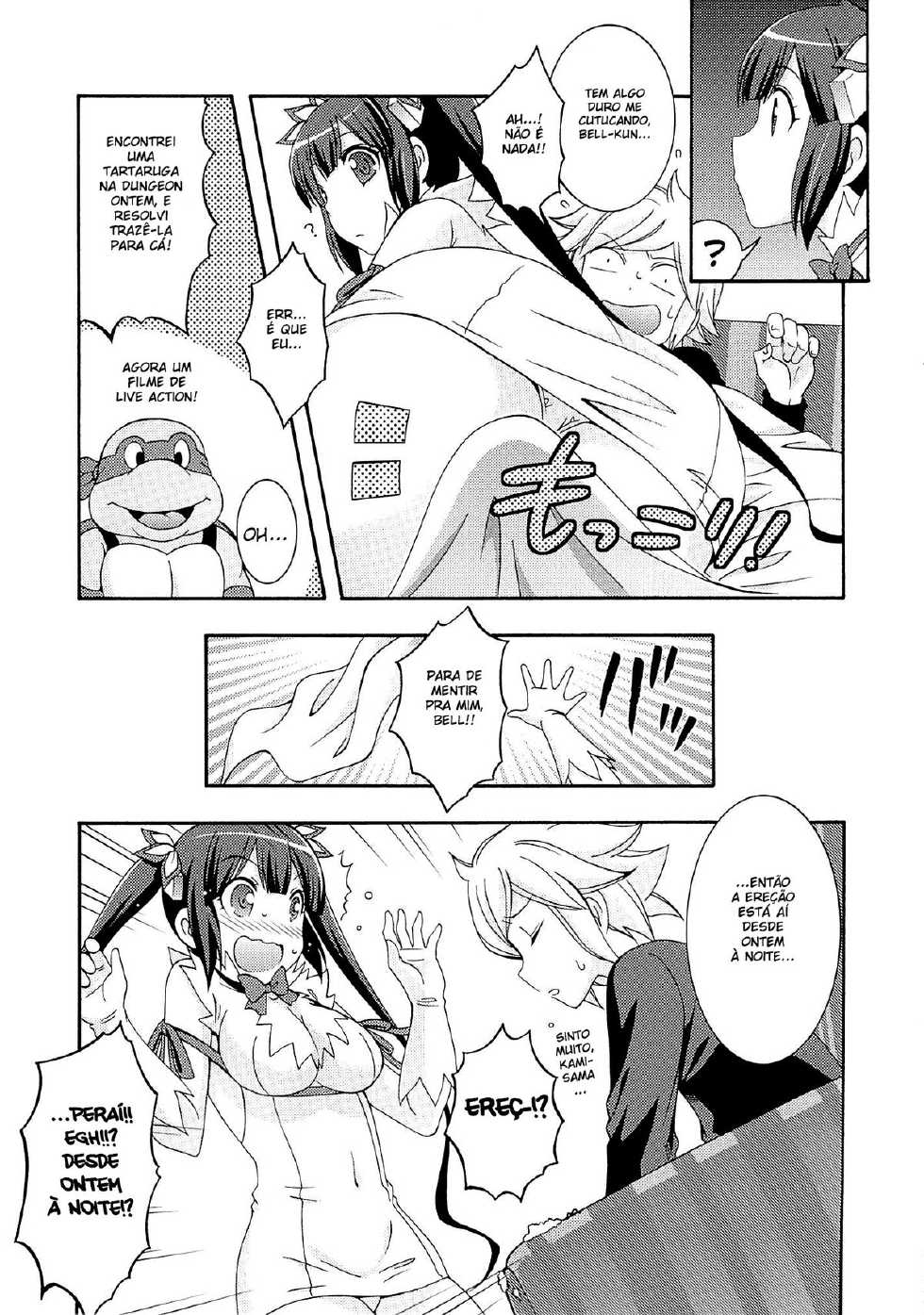 (COMIC1☆9) [MIX-ISM (Inui Sekihiko)] Loli-Kamisama Shicoritical Hit!! - Lolita Goddess Shicoritical Hit!! (Dungeon ni Deai o Motomeru no wa Machigatteiru Darou ka) [Portuguese-BR] [HentaiDarking] - Page 5