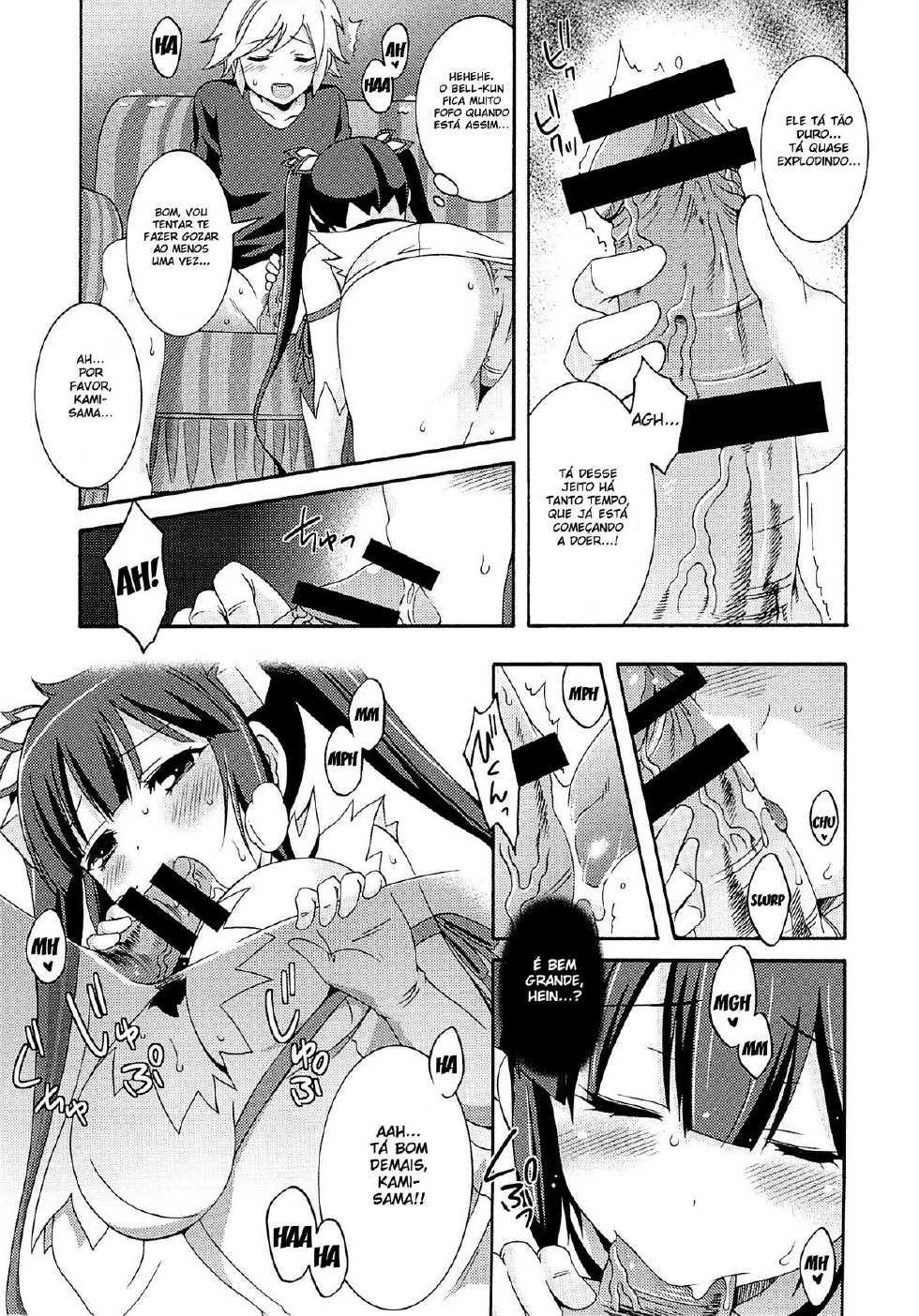 (COMIC1☆9) [MIX-ISM (Inui Sekihiko)] Loli-Kamisama Shicoritical Hit!! - Lolita Goddess Shicoritical Hit!! (Dungeon ni Deai o Motomeru no wa Machigatteiru Darou ka) [Portuguese-BR] [HentaiDarking] - Page 7