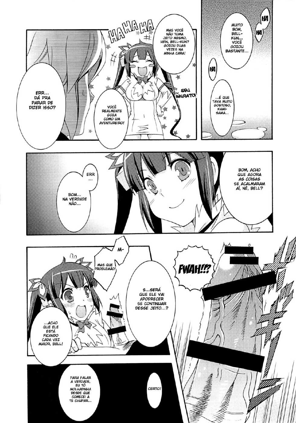 (COMIC1☆9) [MIX-ISM (Inui Sekihiko)] Loli-Kamisama Shicoritical Hit!! - Lolita Goddess Shicoritical Hit!! (Dungeon ni Deai o Motomeru no wa Machigatteiru Darou ka) [Portuguese-BR] [HentaiDarking] - Page 14