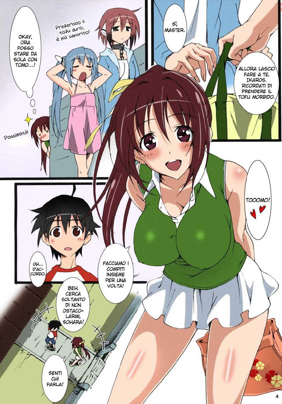 [pinvise (Suzutsuki Kurara)] Tenshi no Inu Mani... (Sora no Otoshimono) [Italian] {Hentai Fantasy} [Decensored] [Colorized] - Page 3