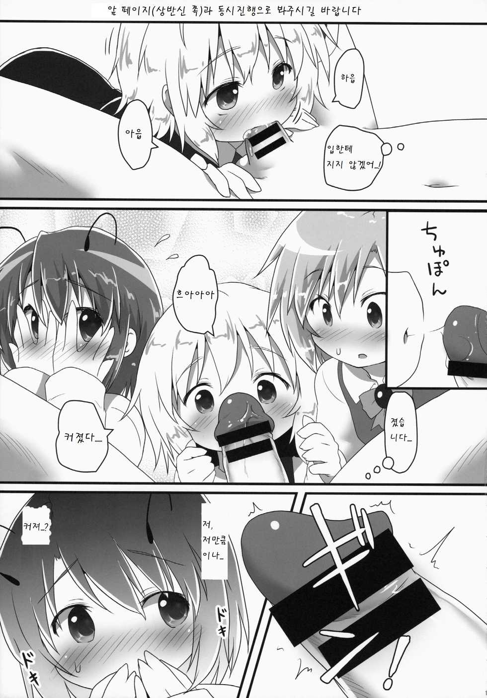 (C87) [Gainamon (Natsu no Koucha)] Sakusei Quartet (Touhou Project) [Korean] [팀 남성부] - Page 11