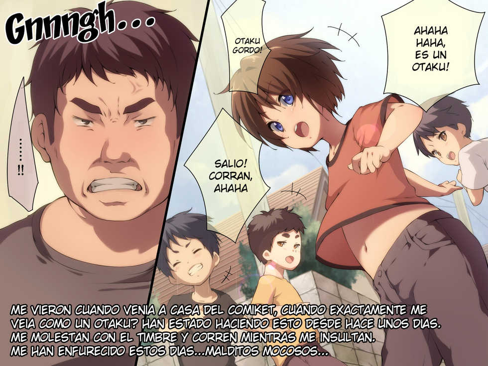 [Hinahara Yashiki (Hinahara Hajime)] Otaku no Ore o Baka ni Shita Kusogaki o Kankin! Shikaeshi Sekkan!! [Spanish] - Page 3