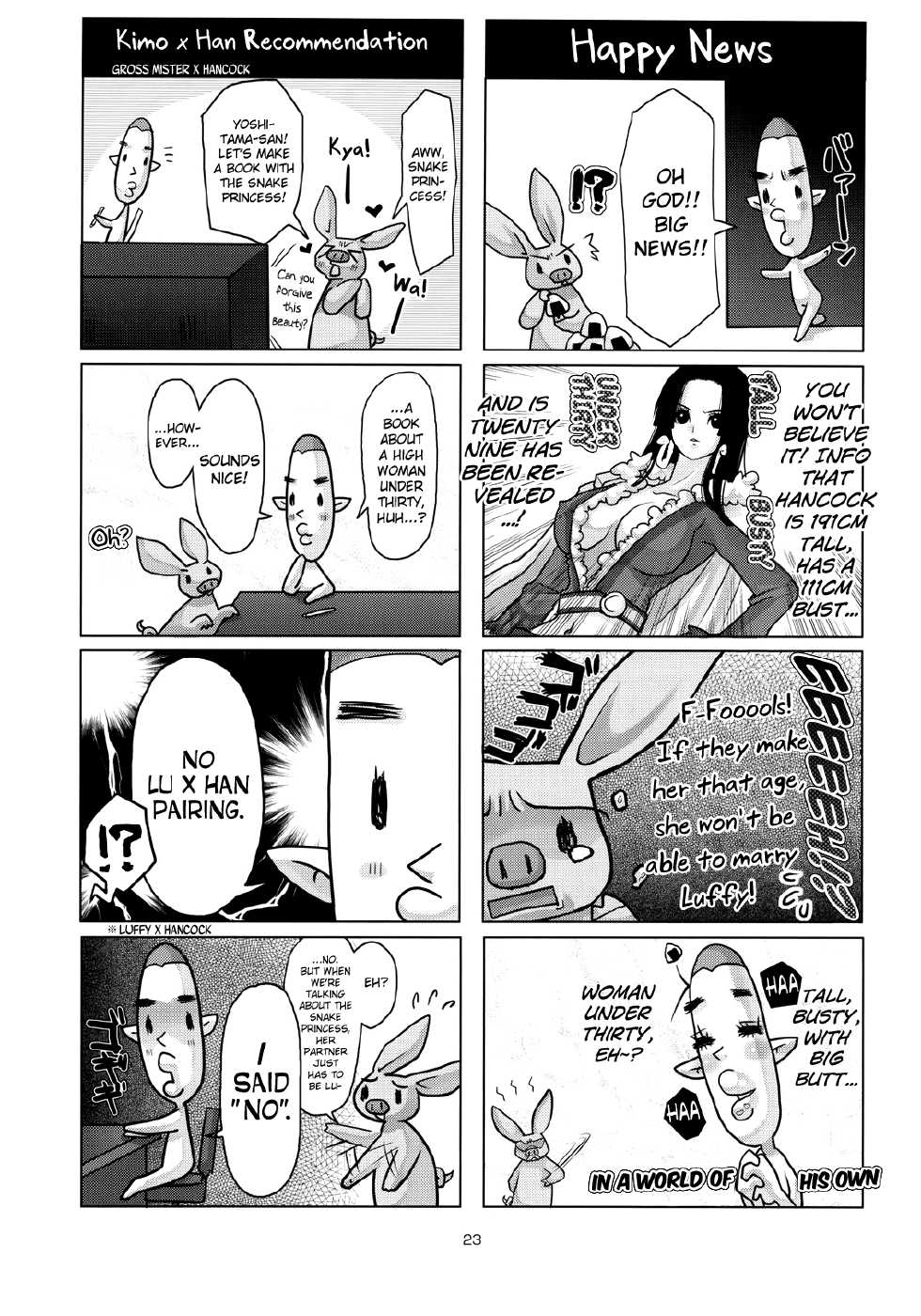 (C78) [8graphica (Yoshitama Ichirou)] Metabolism-H Moto Dorei Kaizoku Jotei Hancock no Hanayome Shiyugyou (One Piece) [English] [biribiri] - Page 22