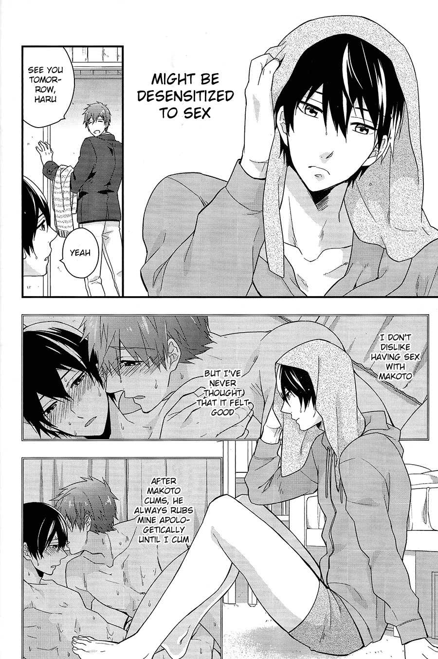 (Renai Survival) [Shuukyuu Itsukasei (Touya Tsuduru)] good for nothing (Free!) [English] [ichigo-day] - Page 4