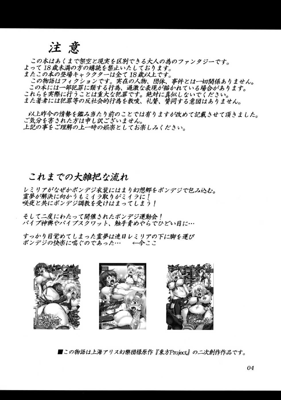 (C86) [Hikari no Tomoshibi (Kousoku)] Bondage Kasen-chan wa Inran Pink Kawaii!! (Touhou Project) - Page 3