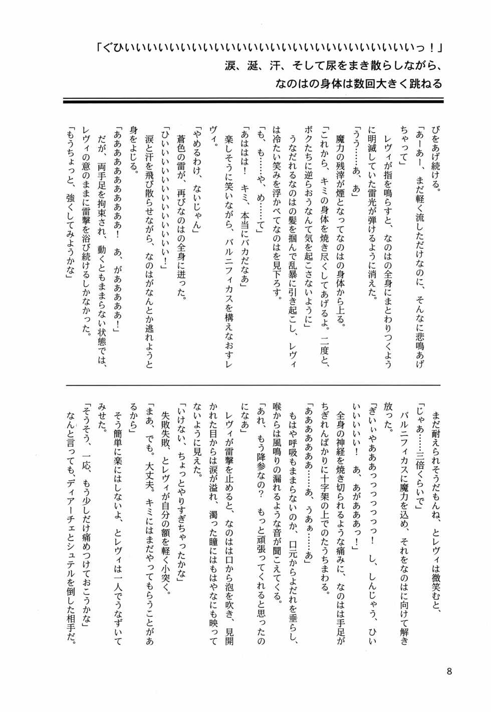 (Lyrical Magical 18) [CappuccinoLaboratory. (Hatsukichi, Yaeba)] Tokoyami ni Hana, Mai Ochiru (Mahou Shoujo Lyrical Nanoha) - Page 9