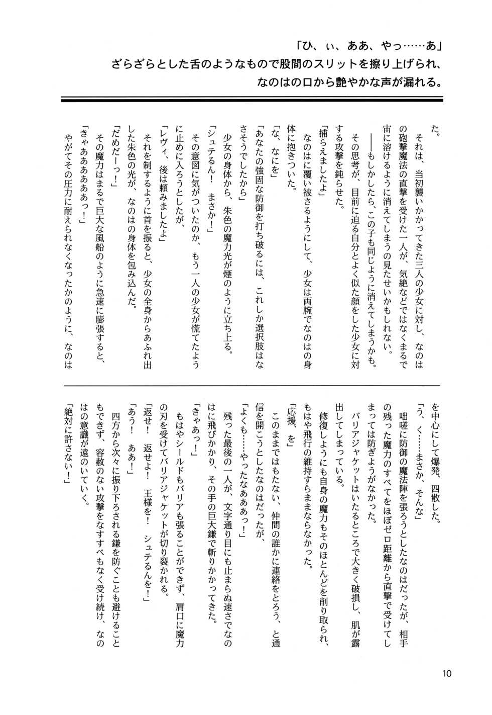 (Lyrical Magical 18) [CappuccinoLaboratory. (Hatsukichi, Yaeba)] Tokoyami ni Hana, Mai Ochiru (Mahou Shoujo Lyrical Nanoha) - Page 11