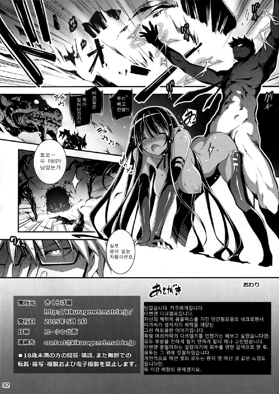 (COMIC1☆9) [Kikurage-ya (Kikurage)] Kuro no Ryman to Shireizukai Kuroel [Korean] [Luneclad] - Page 34