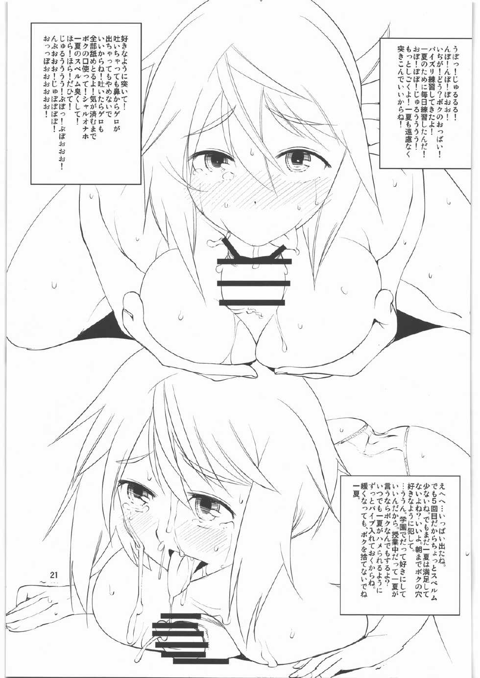 (C86) [Tougechaya (Touge Hiro)] Charlotte Dunois no Yuuutsu na Hibi (IS <Infinite Stratos>) - Page 20