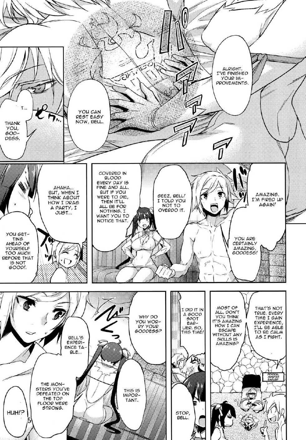 (Tora Matsuri 2015) [RADICAL DASH (Miyane Aki)] Bell Love (Dungeon ni Deai o Motomeru no wa Machigatteiru Darou ka) [English] [CGrascal] - Page 4