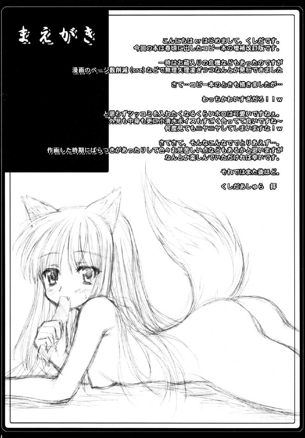 (C74) [Ashuraya (Kushida Ashura)] Hachimitsu Ringo Pie - Honey Apple Pie (Spice and Wolf) - Page 4