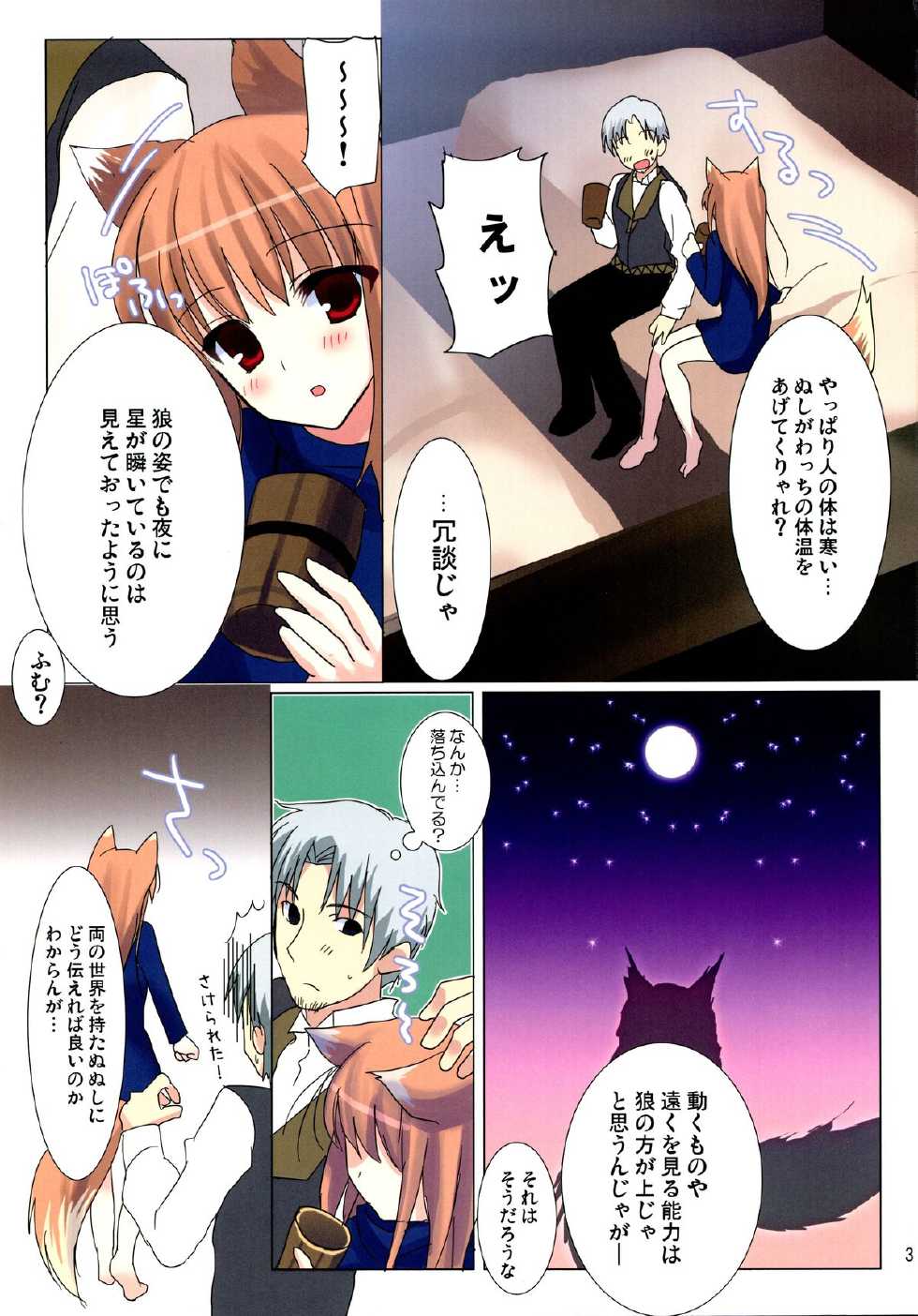 (C76) [Chimaroni? (Chimaro)] Kira Boshi ga Gotoku (Spice and Wolf) - Page 3