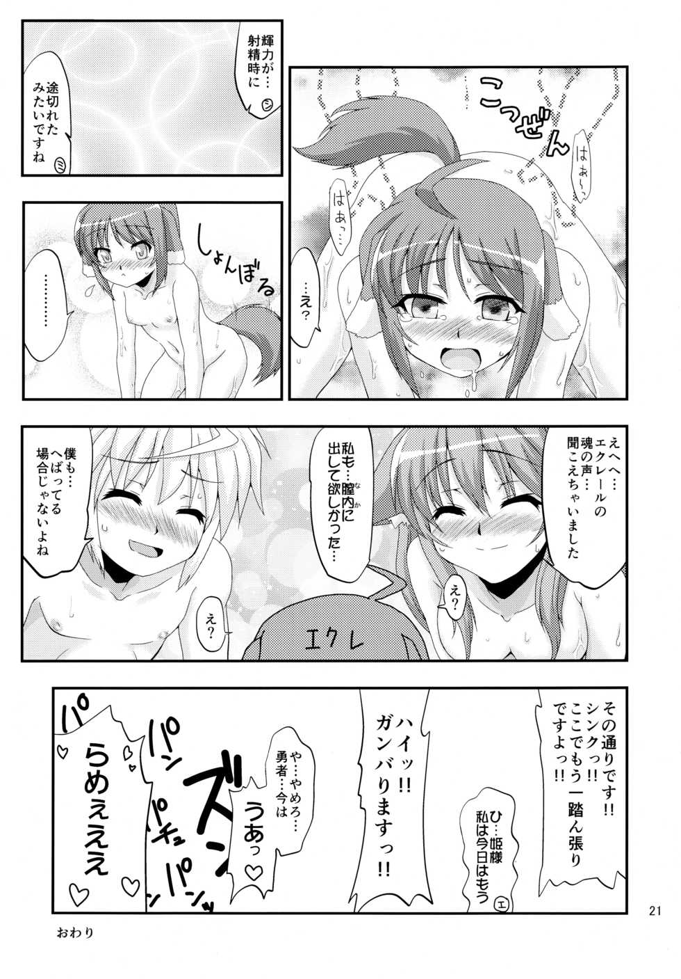 (C82) [Nanamoya (Nanamo)] Hime-sama to Eclair ga H-na Koto o suru Hon (DOG DAYS) - Page 21