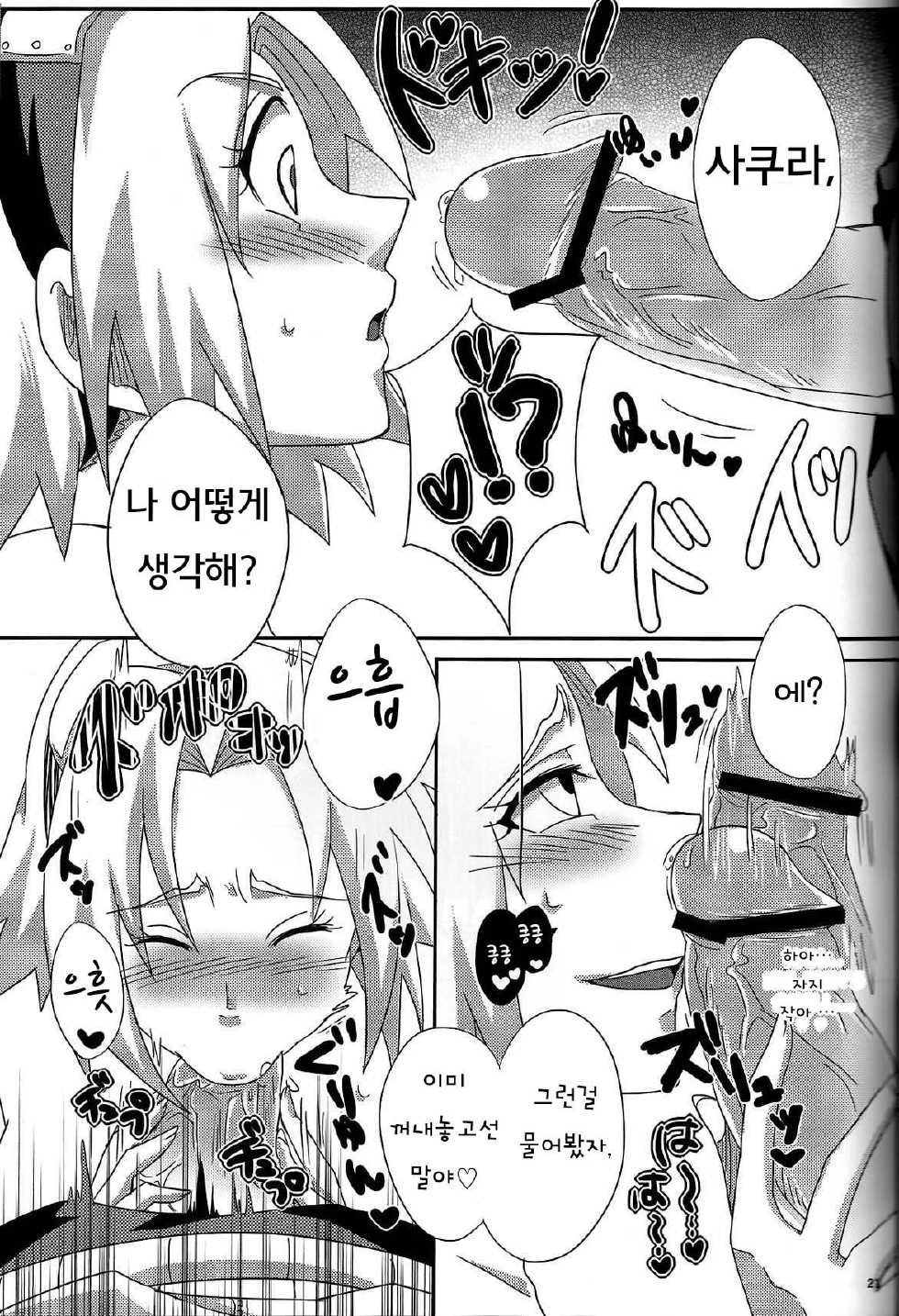 (CCOsaka94) [Pucchu (Echigawa Ryuuka, Murata., Sahara Wataru)] Sakuranbo (Naruto) [Korean] - Page 20