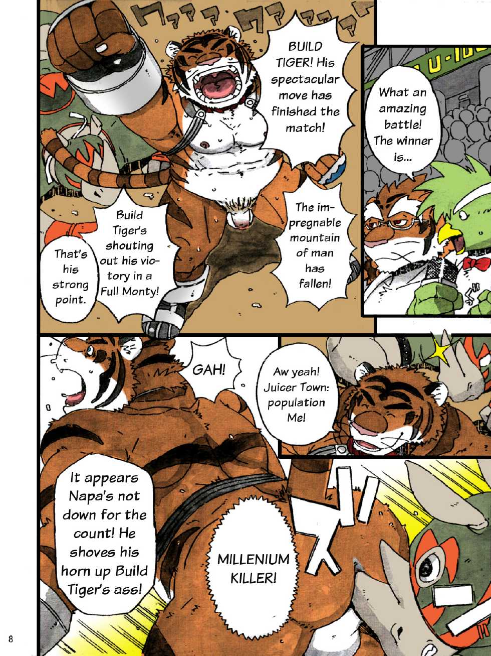(C79) [Dragon Heart (gamma)] Choujuu Gasshin Build Tiger 7 | Super Beast Fusion Build Tiger 7 [English] [Colorized] - Page 10