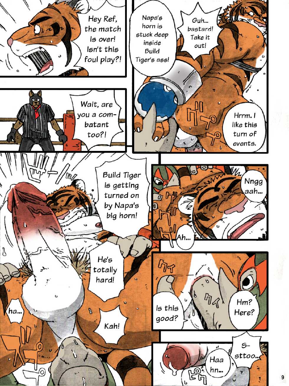 (C79) [Dragon Heart (gamma)] Choujuu Gasshin Build Tiger 7 | Super Beast Fusion Build Tiger 7 [English] [Colorized] - Page 11