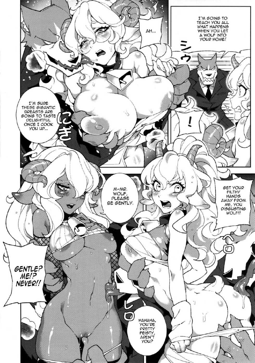 (C84) [Service Heaven, Turtle.Fish.Paint (Karei, Abi Kamesennin)] Dounen Hakai ~Ookami to Nanahiki no Kohitsuji~ | Childhood Destruction #5 ~The Wolf and the Seven Young Goats~ (The Wolf and the Seven Young Kids) [English] [Belldandy100] [Decensored] - Page 8