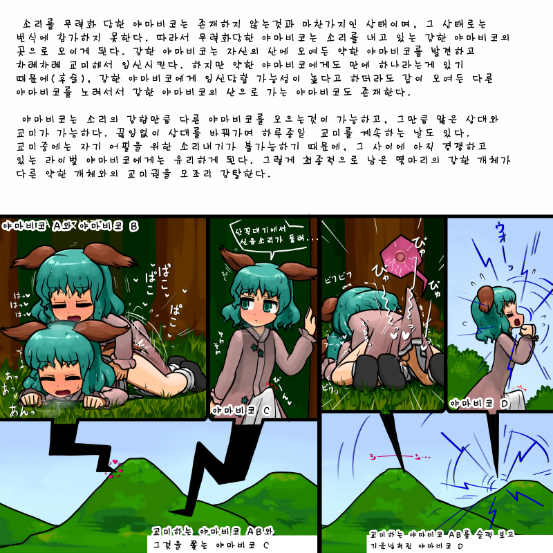 [Ninniku Batake (Ninniku)] Yamabiko No Hansyoku | 야마비코의 번식 (Touhou Project) [Korean] - Page 4