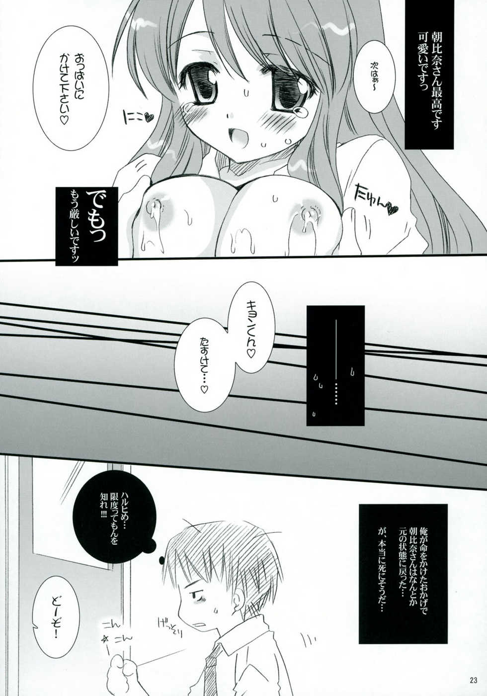 (SC32) [P.S. (Sakura Mitono)] Mikuru Miracle! (Suzumiya Haruhi no Yuuutsu) - Page 22