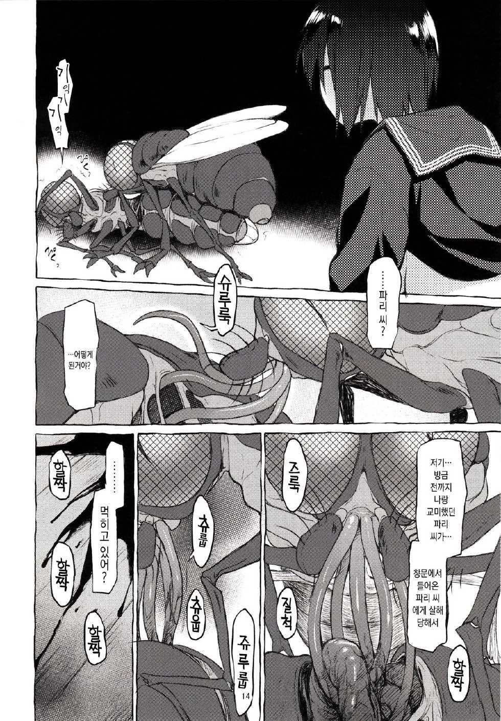 (C88) [KashiNoKi (Midori No Rupe)] Uchuujin no Natsu [Korean] [GingerAle] - Page 14