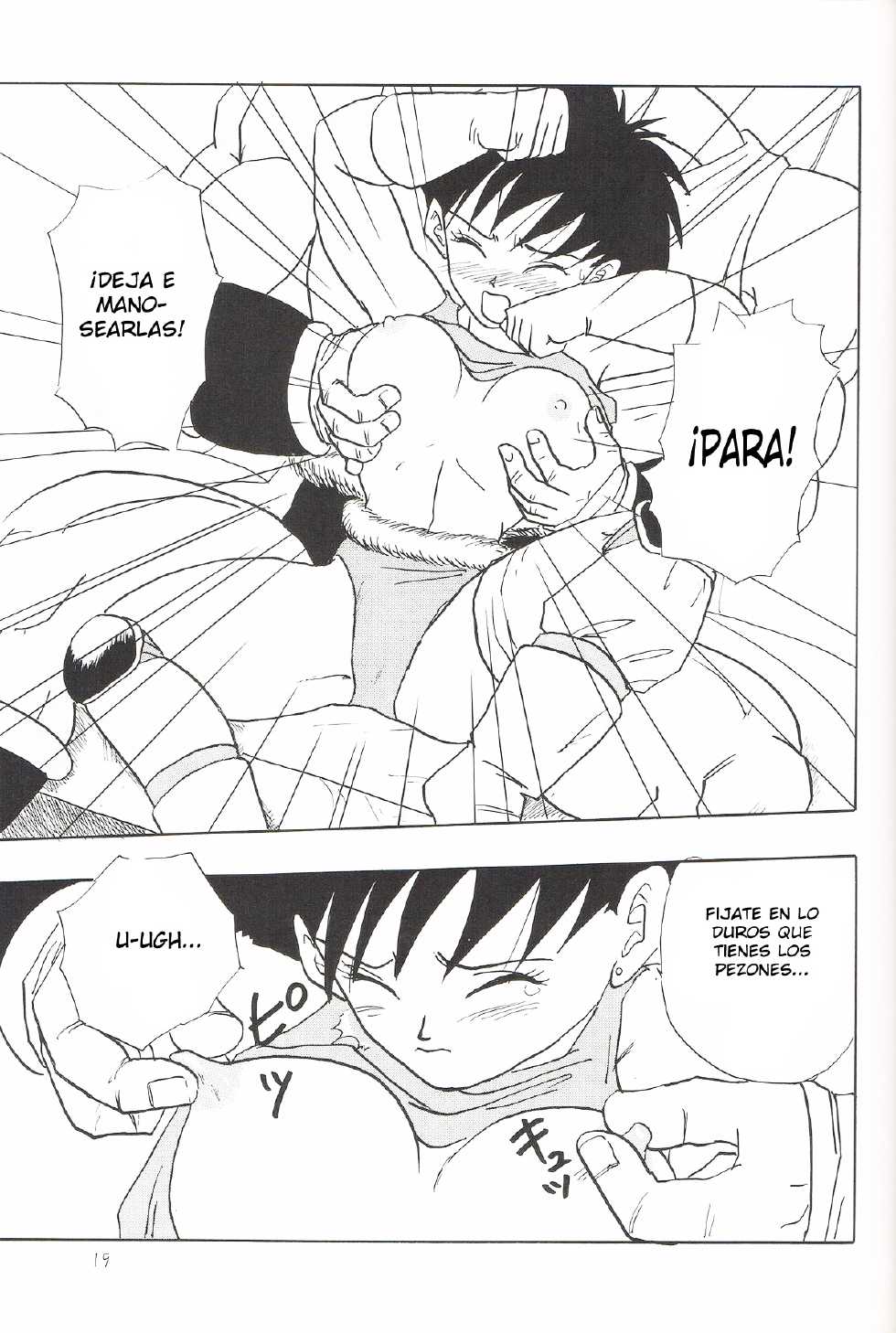 (C46) [Chirigami Goya, Fusuma Goten (Shouji Haruko)] Y (Dragon Ball Z) [Spanish] [LKNOFansub] - Page 18