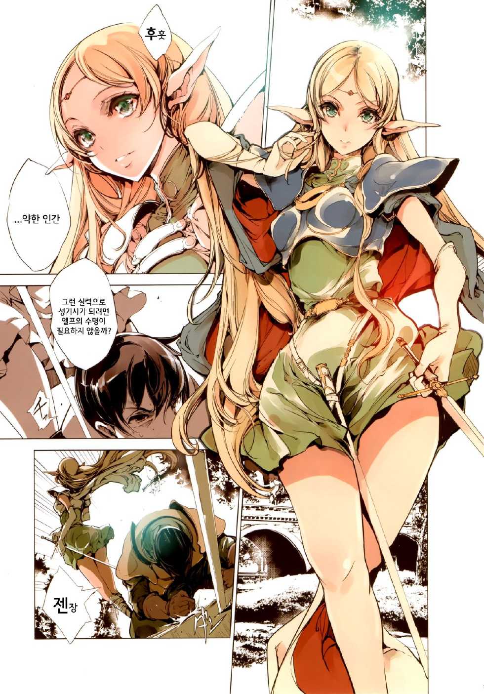 (C88) [70 Nenshiki Yuukyuu Kikan (Ohagi-san)] Elves (Record of Lodoss War) [Korean] - Page 7