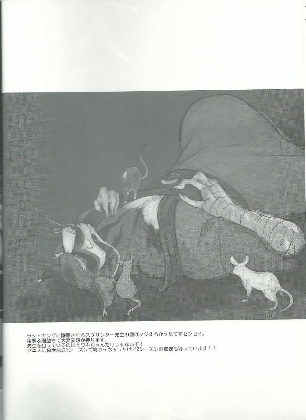 (Fur-st 8) [INK (Kreuz, Kandagawa Gufu)] Splinter-sensei Kiki-ippatsu (Teenage Mutant Ninja Turtles) - Page 21