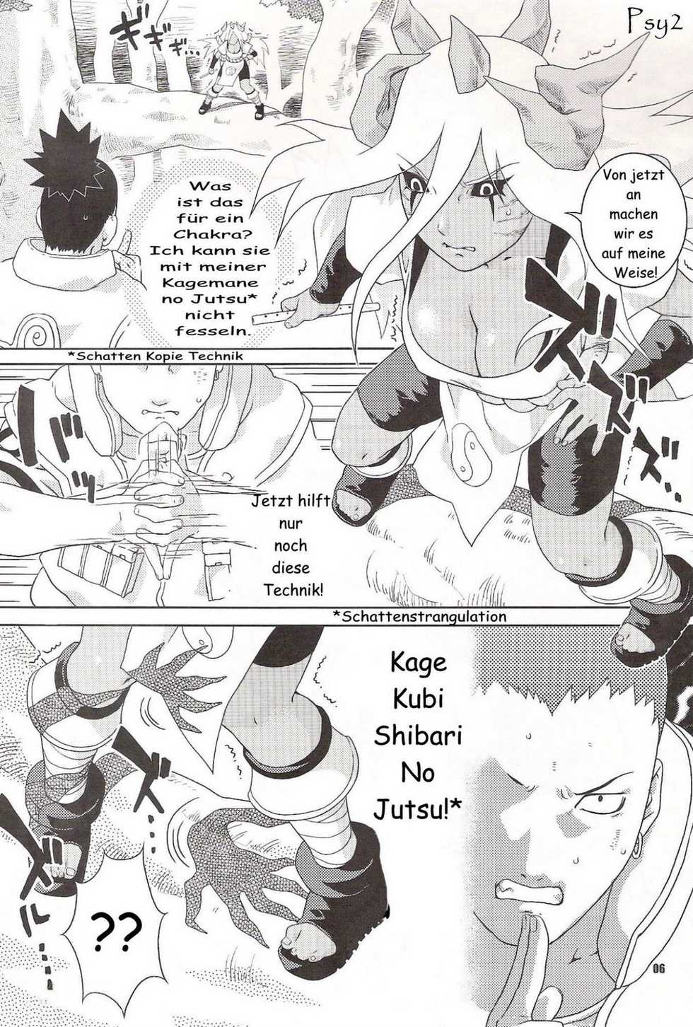 (C68) [Nekomataya (Nekomata Naomi)] Nakisuna no Yoru | Night of Crying Sand (Naruto) [German] [Psy2] - Page 4