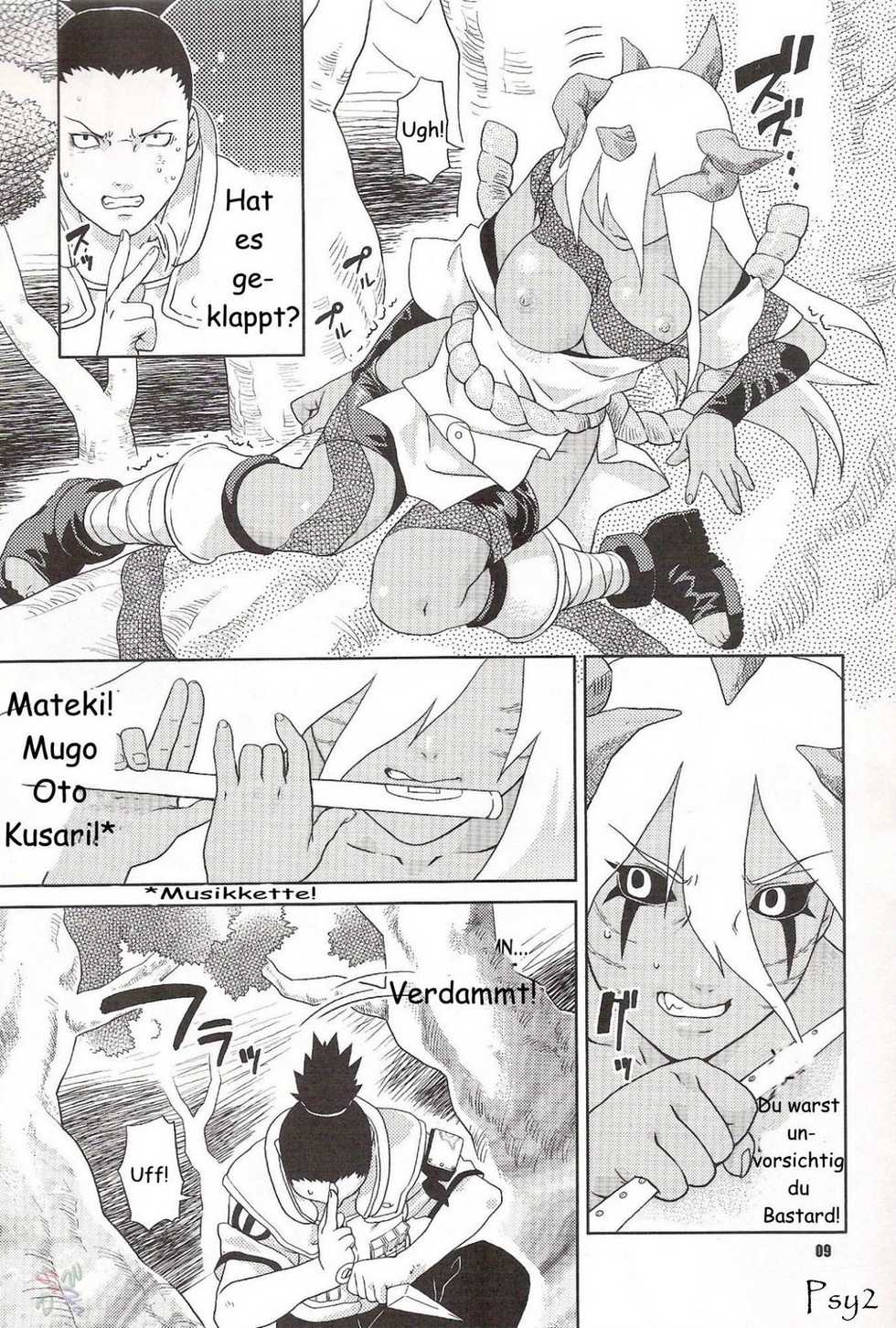 (C68) [Nekomataya (Nekomata Naomi)] Nakisuna no Yoru | Night of Crying Sand (Naruto) [German] [Psy2] - Page 7