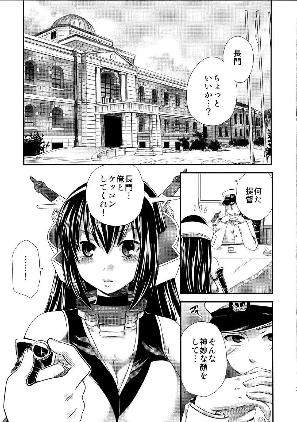 (C87) [catastrophe. (Harusawa)] Nagato Otoshi (Kantai Collection -KanColle-) - Page 3