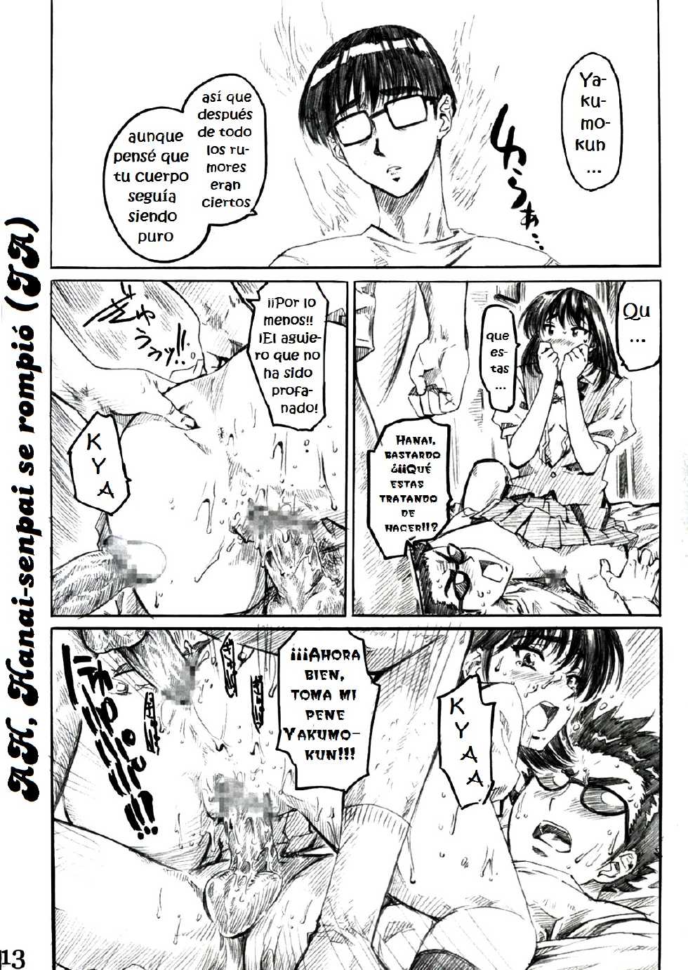 (SWEET SCRAMBLE) [MARUTA-DOJO (Maruta)] School Rumble Harima no Manga Michi Vol. 2 (School Rumble) [Spanish] [ganstatrad] - Page 12