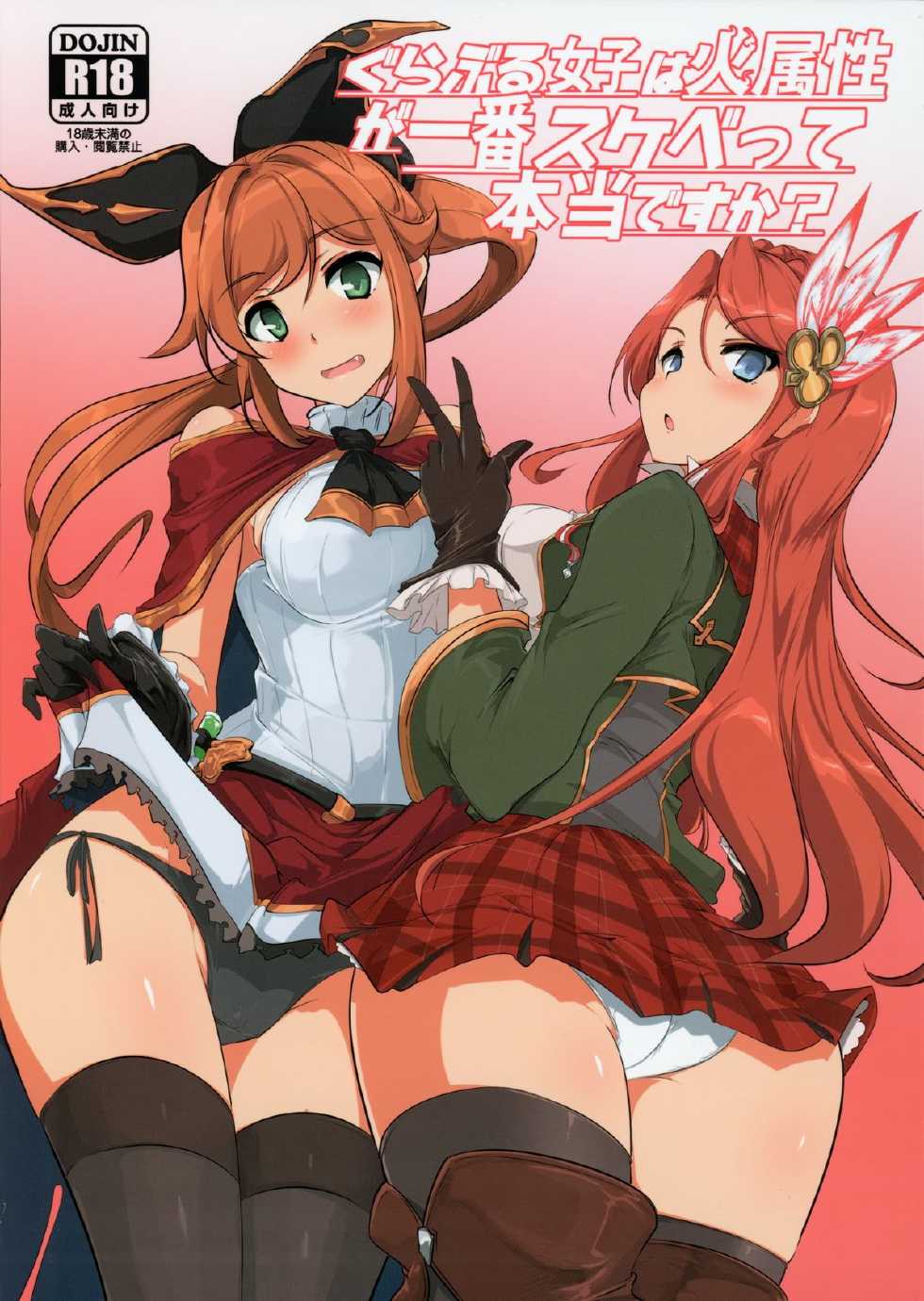 (C88) [Hisagoya (Momio)] GraBlu Joshi wa Hi Zokusei ga Ichiban Sukebe tte Hontou desu ka? (Granblue Fantasy) - Page 1