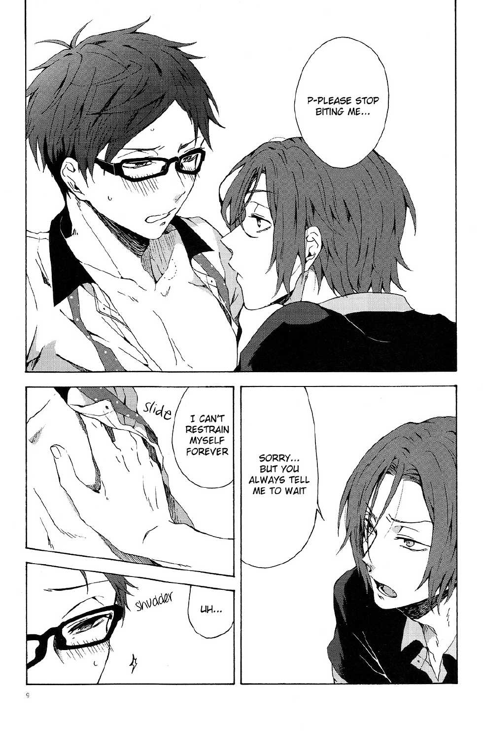 (Renai Jiyuugata! entry4) [iroiro (Mizore)] Warui Kuse (Free!) [English] [Holy Mackerel] - Page 8