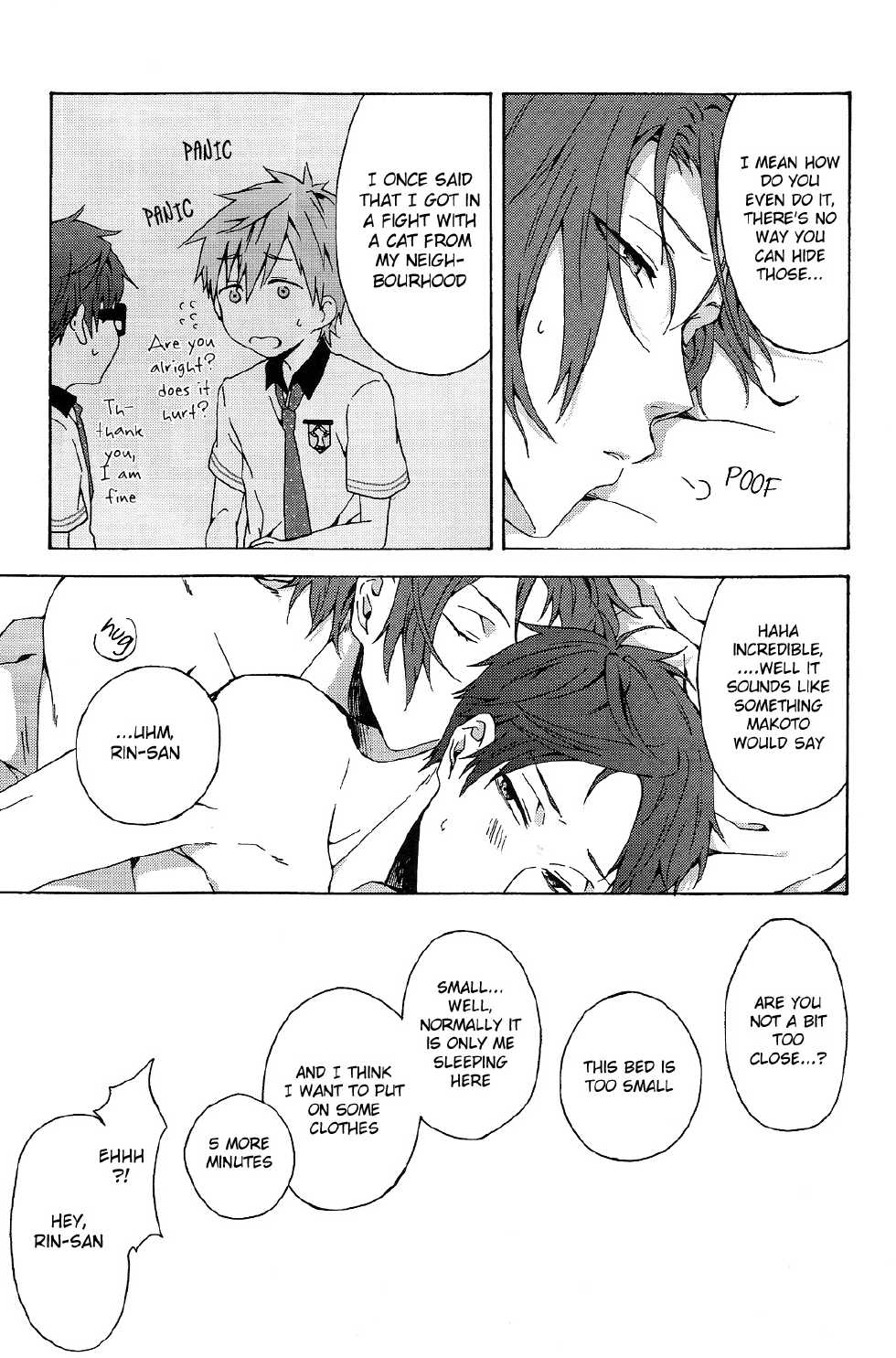 (Renai Jiyuugata! entry4) [iroiro (Mizore)] Warui Kuse (Free!) [English] [Holy Mackerel] - Page 22