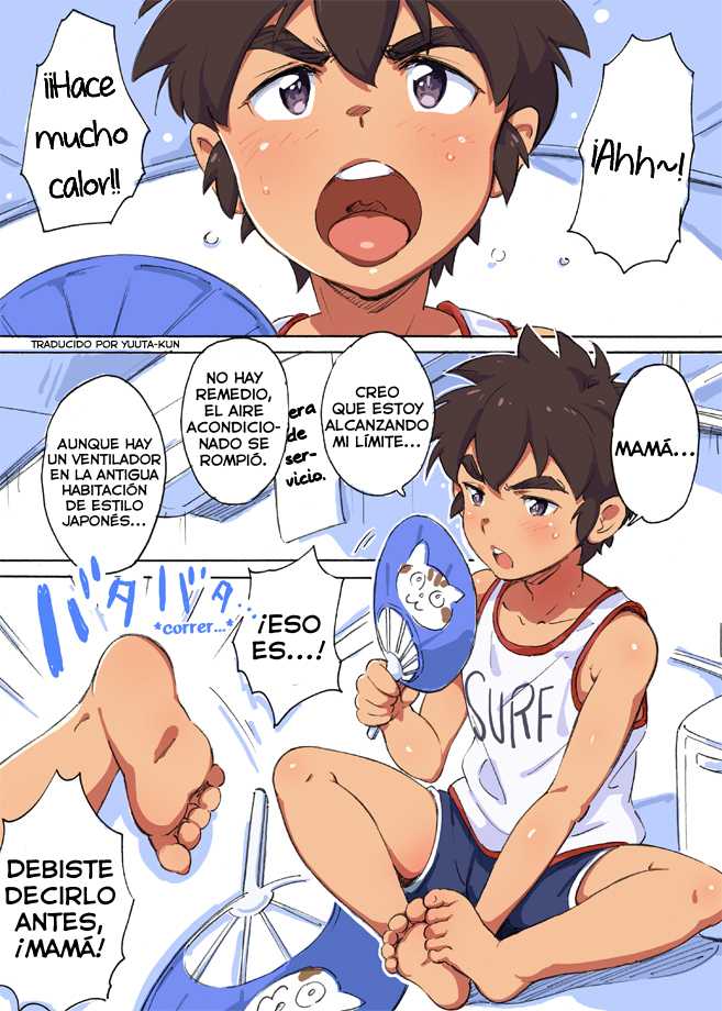 [Tori Hrami] Zansho Omimai Manga "Shota VS Senpuuki" [Spanish] [Yuu-Translations] - Page 2