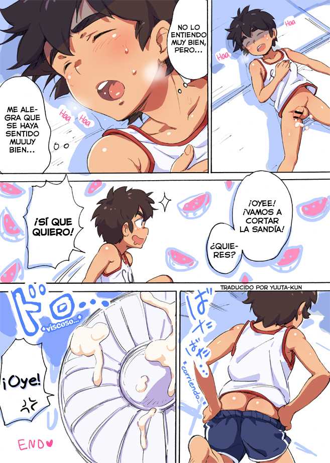 [Tori Hrami] Zansho Omimai Manga "Shota VS Senpuuki" [Spanish] [Yuu-Translations] - Page 9