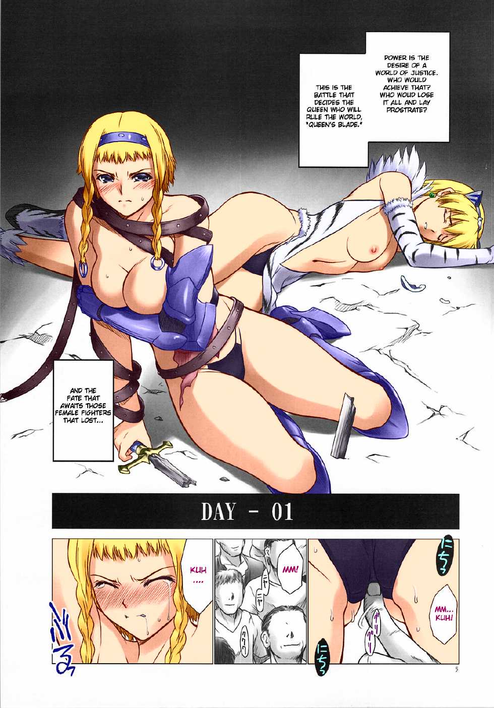 (C76) [Hellabunna (Iruma Kamiri)] QB (Queen's Blade) [English] [CGrascal] [Colorized] - Page 3
