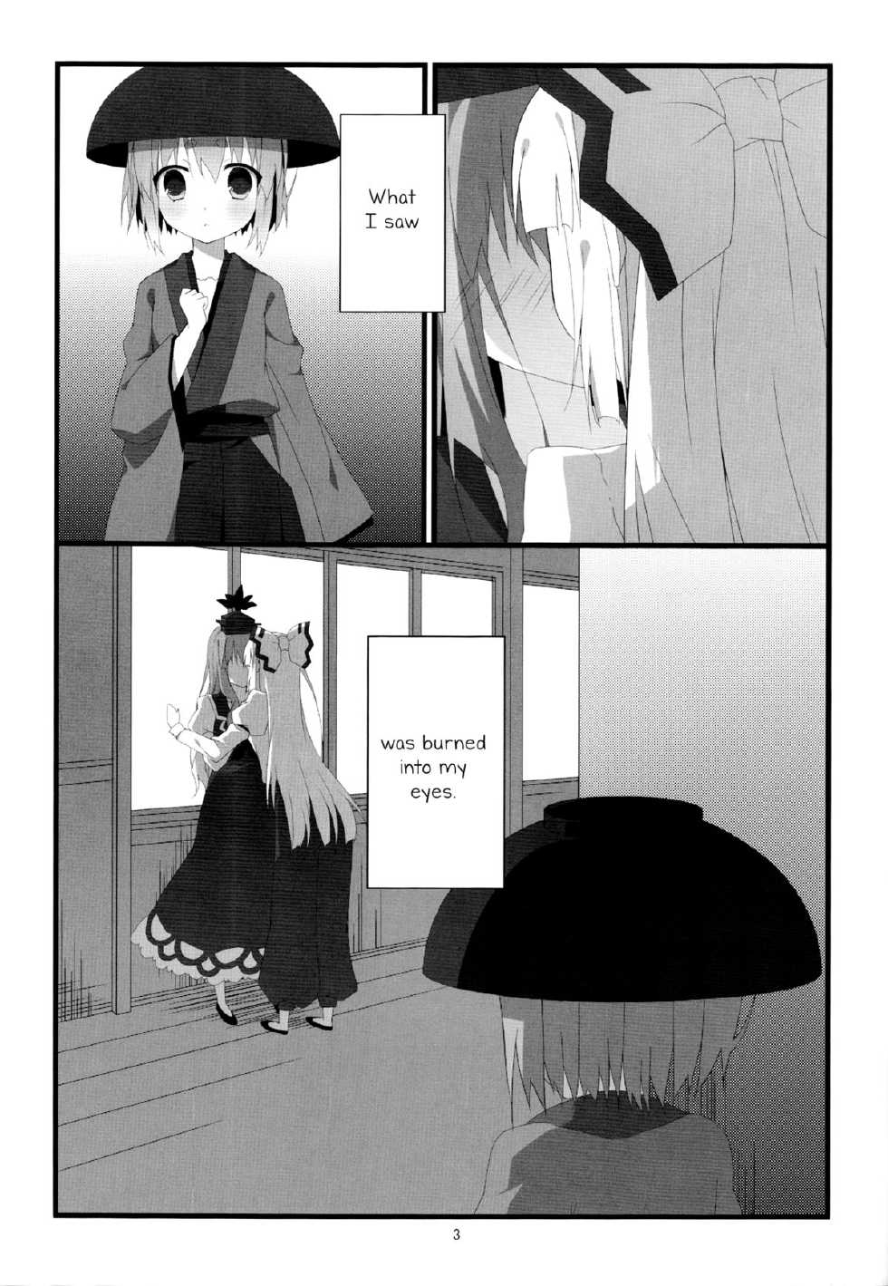 (C87) [Hanasameyashiro (hisame*, Hanao)] Little Happiness! (Touhou Project) [English] [Yuri-ism] - Page 4