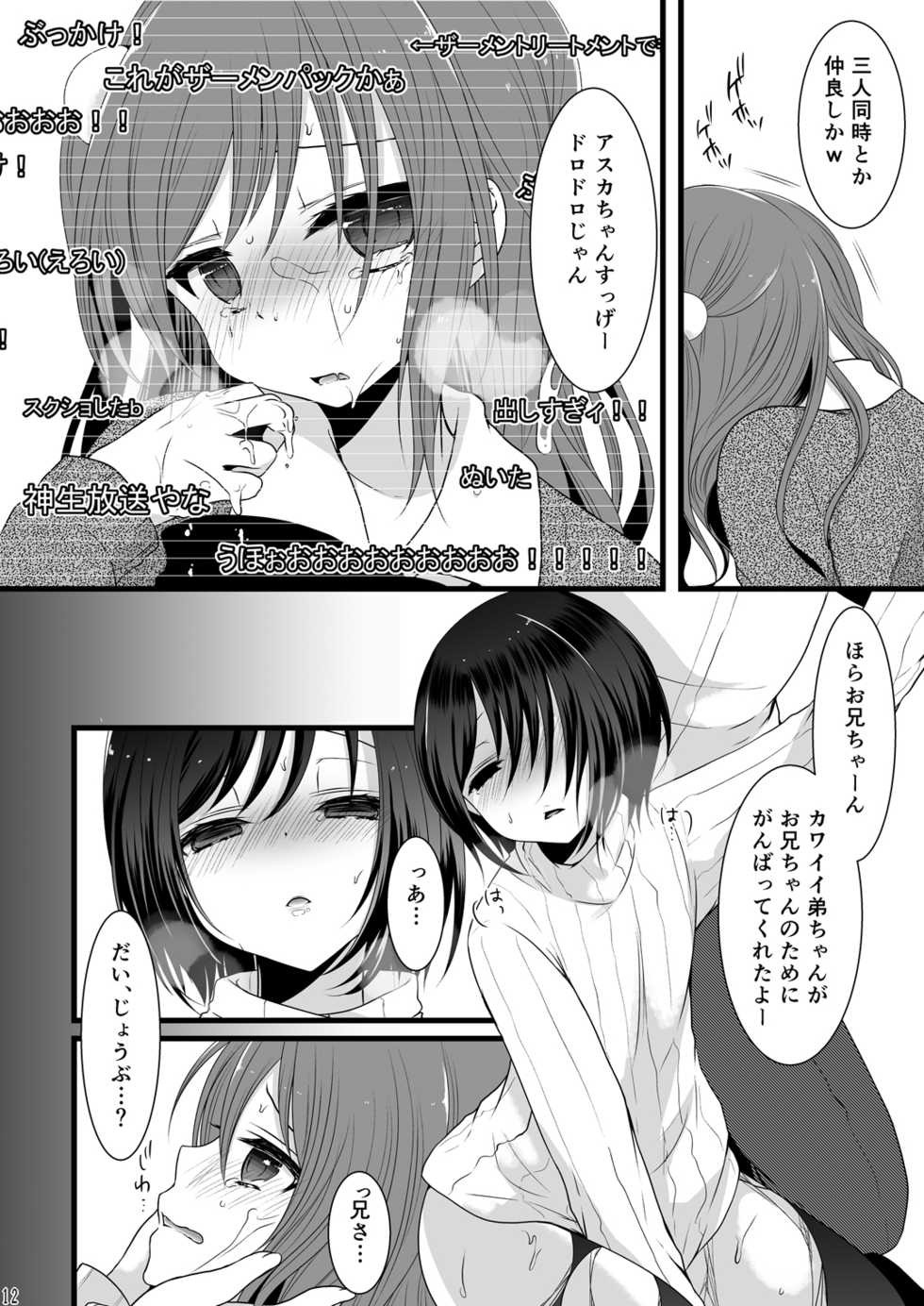 (C87) [Mysp5cm (Mareo)] Rankou Otokonoko Kyoudaidon Nama Housou - Page 11