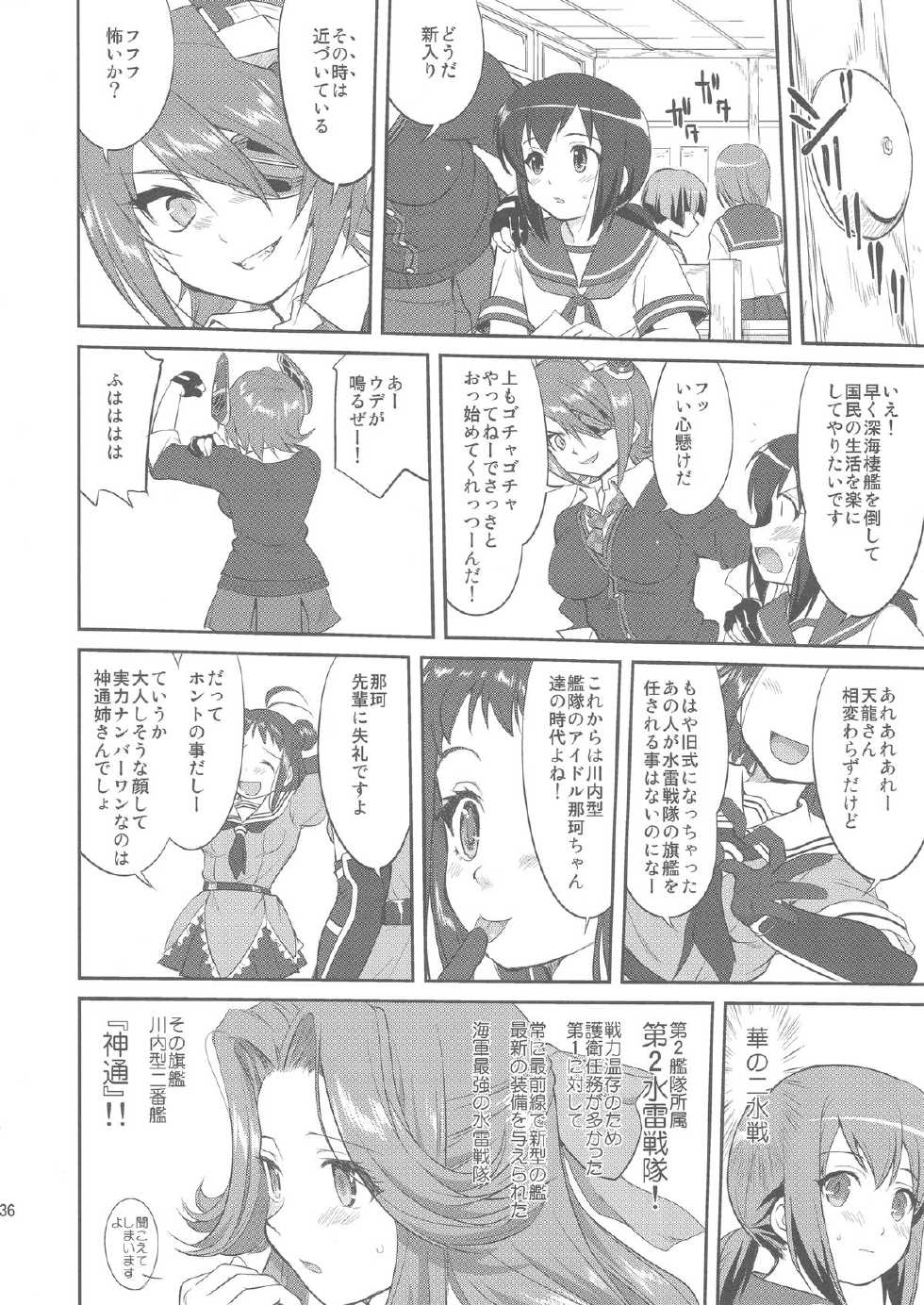 (C88) [Takotsuboya (TK)] Teitoku no Ketsudan (Kantai Collection -KanColle-) - Page 35