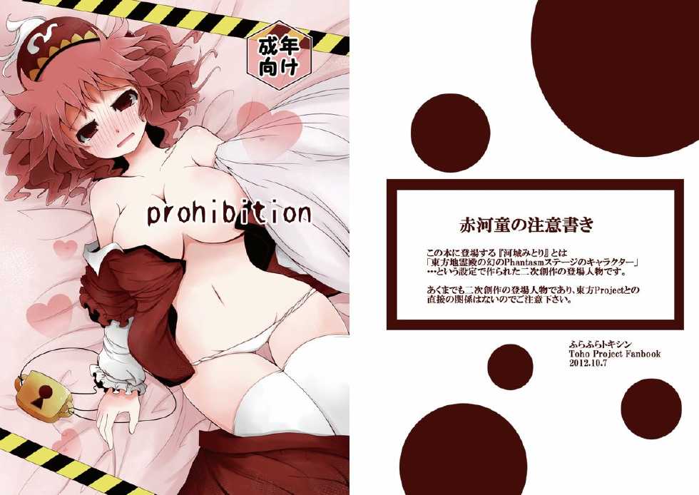 [Furafura Toxin (Arano Oki)] prohibition (Touhou Project) [Digital] - Page 1