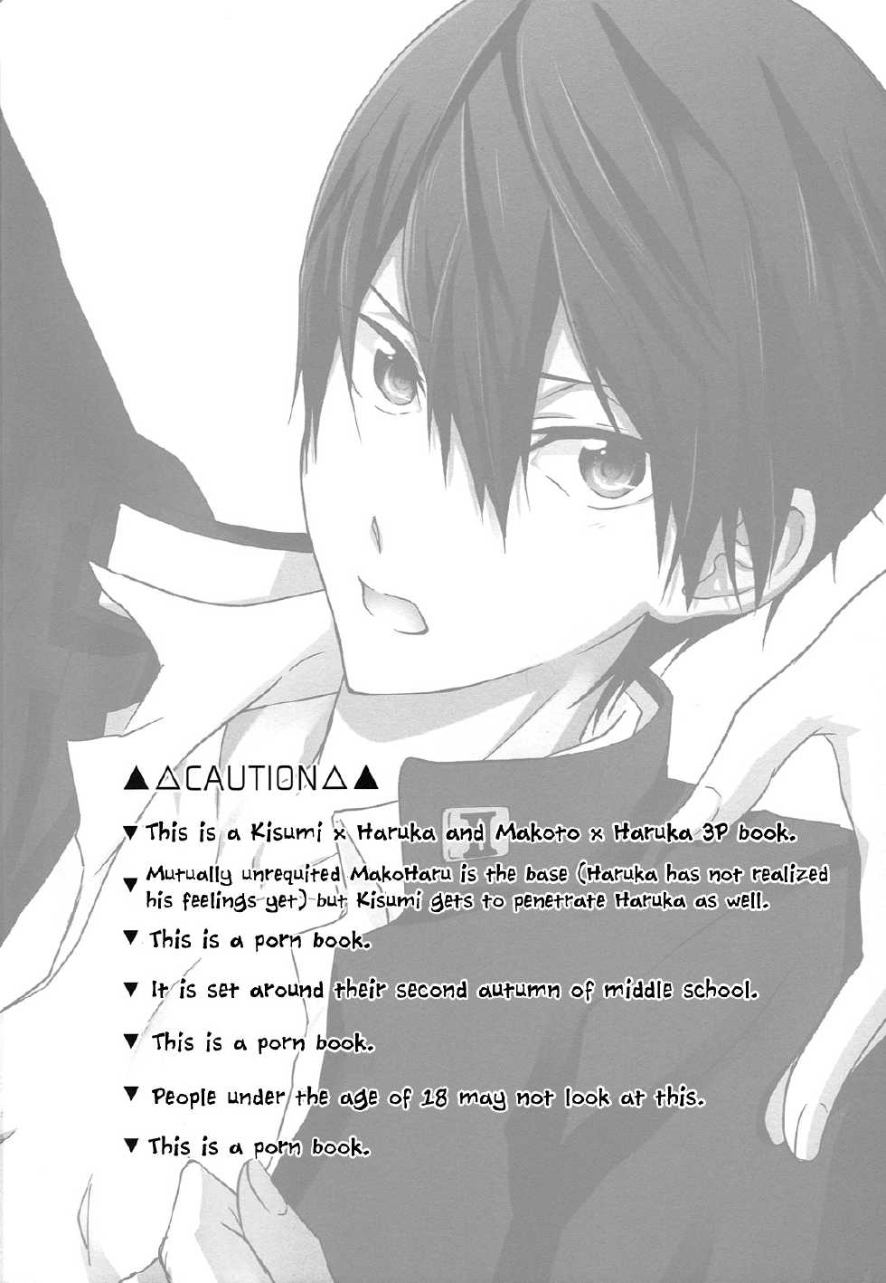 (C87) [B-LUSH (Kaukau)] TRIANGLE FUNCTION ver. DT (High☆Speed! -Free! Starting Days-) [English] [Holy Mackerel] - Page 3