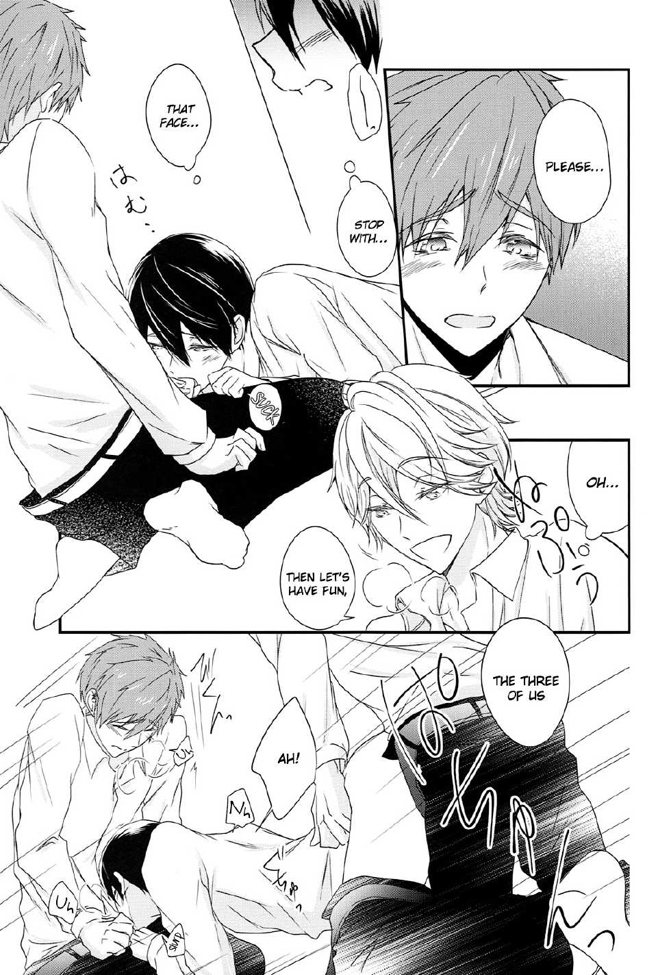 (C87) [B-LUSH (Kaukau)] TRIANGLE FUNCTION ver. DT (High☆Speed! -Free! Starting Days-) [English] [Holy Mackerel] - Page 22