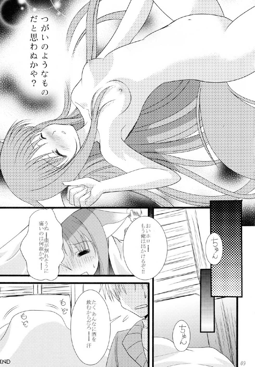 (C74) [kurousagi (Kayura Yuka, UTATA)] Dear Kuro Usagi (Spice and Wolf) - Page 8