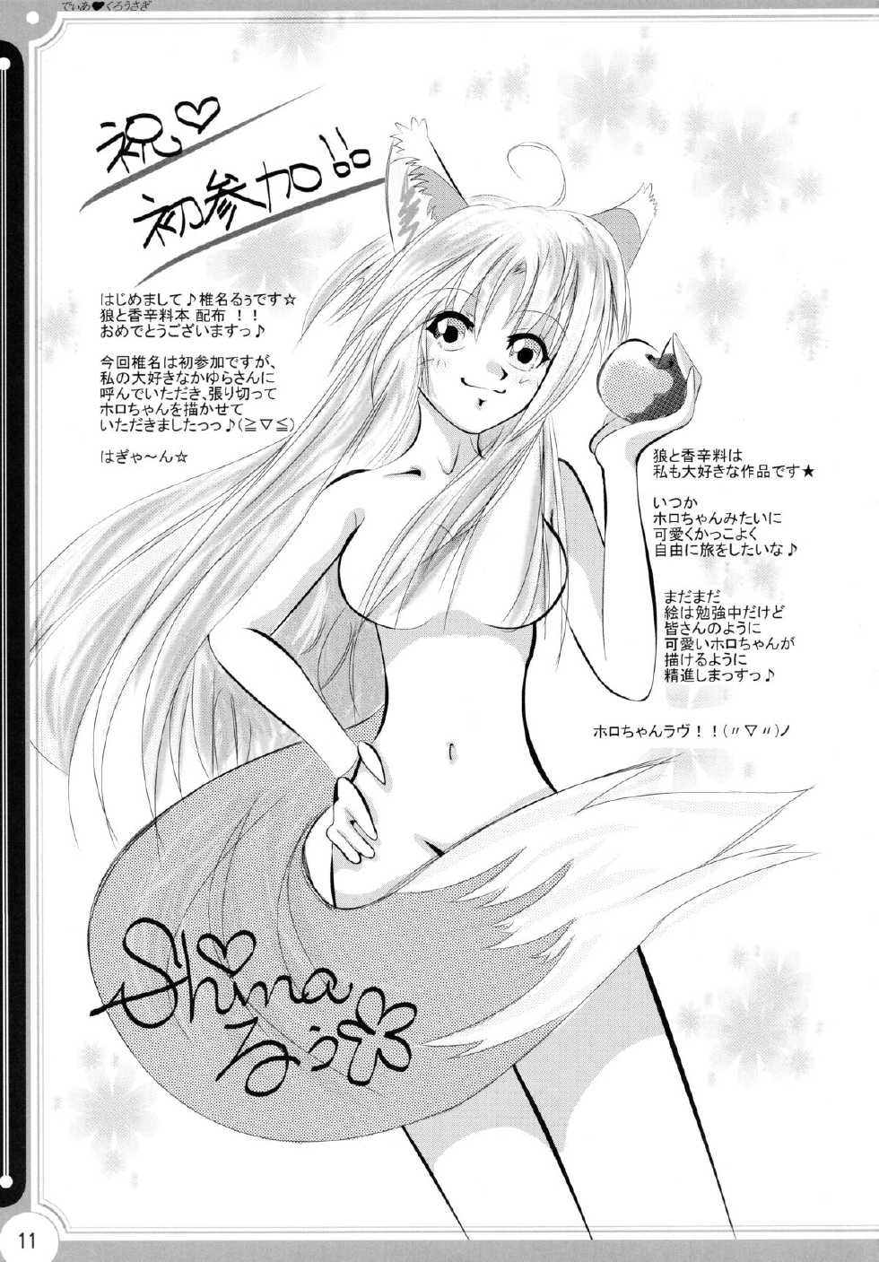 (C74) [kurousagi (Kayura Yuka, UTATA)] Dear Kuro Usagi (Spice and Wolf) - Page 10