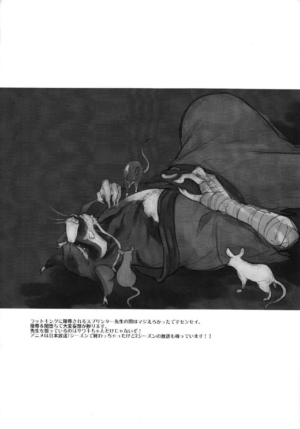 (Fur-st 8) [INK (Kreuz, Kandagawa Gufu)] Splinter-sensei Kiki-ippatsu (Teenage Mutant Ninja Turtles) - Page 21